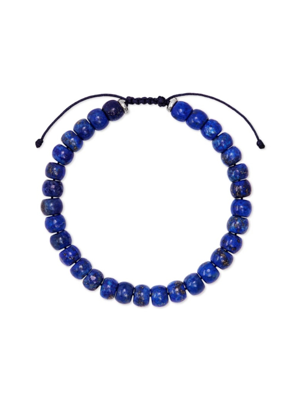 NWT Kendra Scott Cade Oxidized Sterling Silver Corded Bracelet in Blue Lapis
